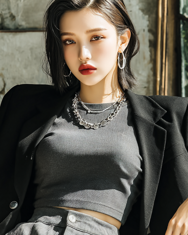 Cropped Fit Cotton Jersey Tee